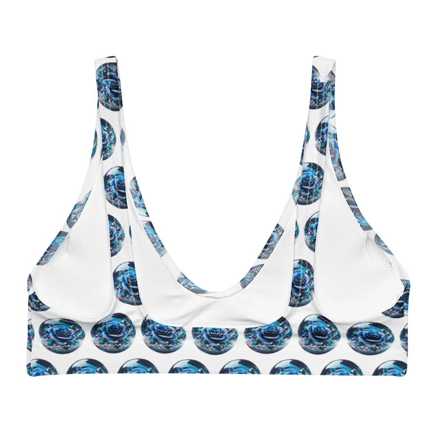 Blue Rose Marble Bikini Top product image (2)