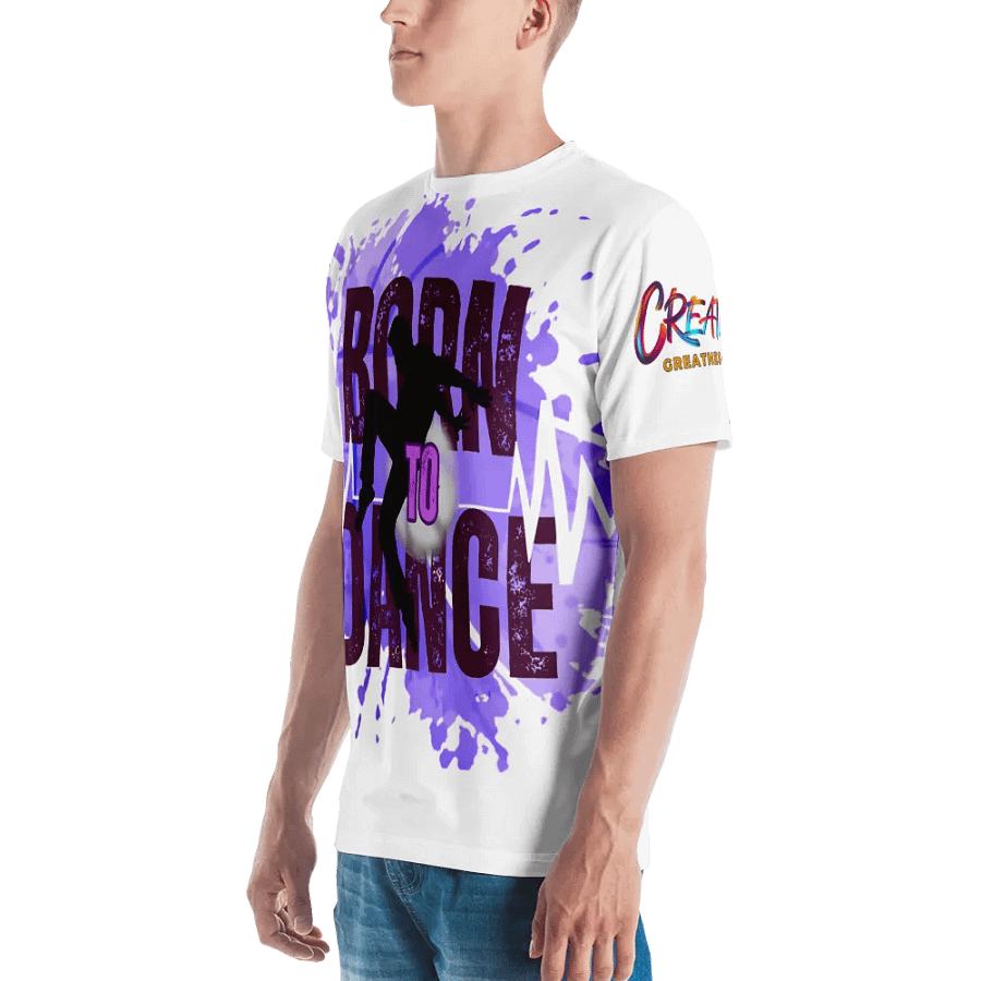 Born to Dance His Silhouette Dynamic Huge Print T-Shirt product image (6)