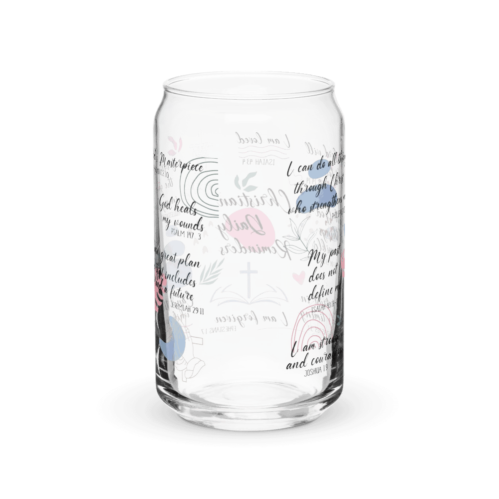 Motivational Quotes Collage 16 oz. Glass product image (4)