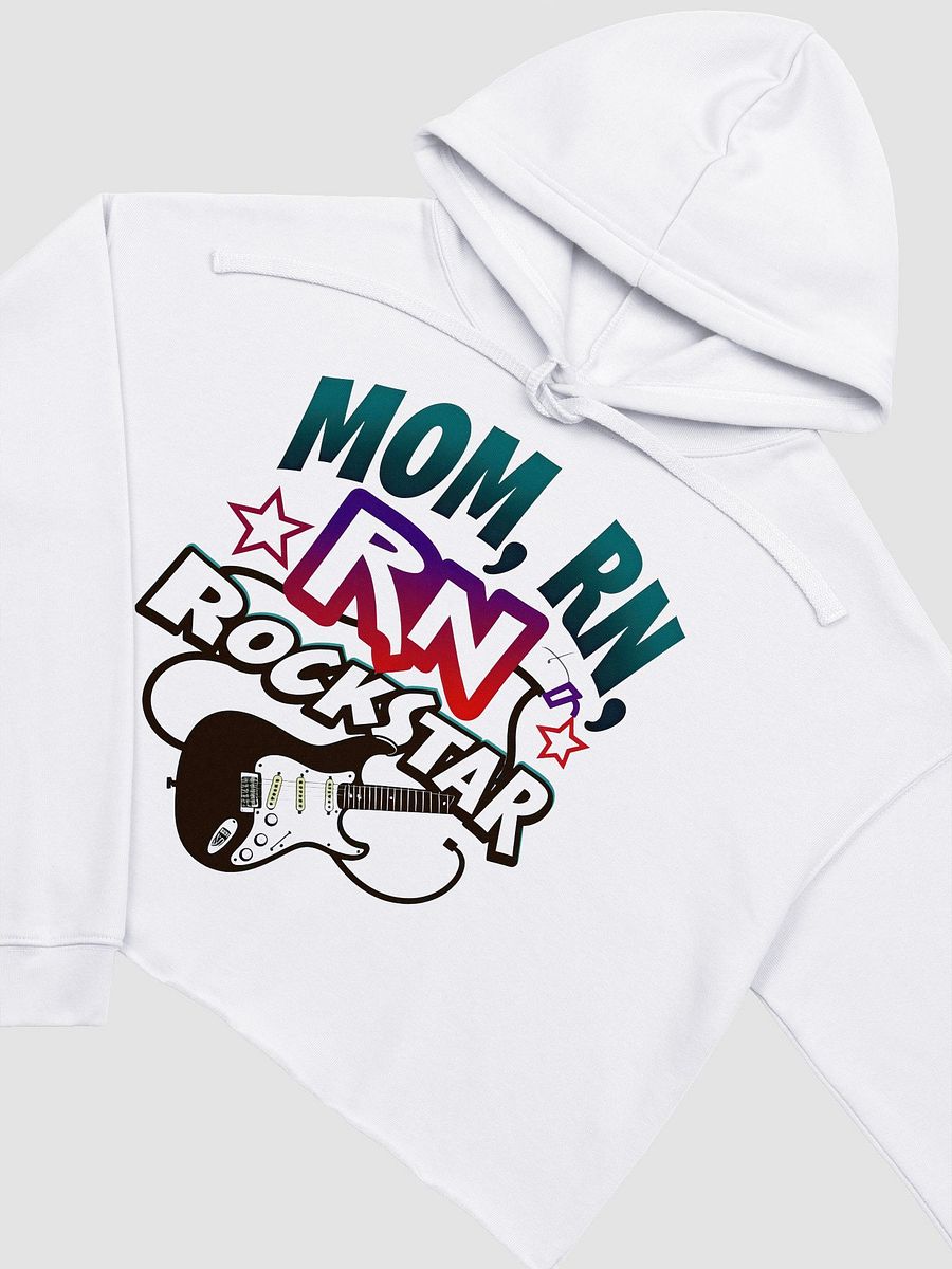 mom Rockstar Nurse Crop Hoodie product image (14)