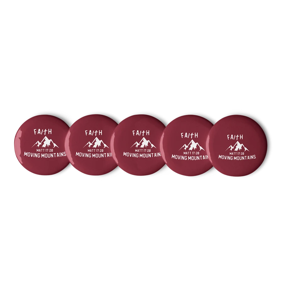 Faith Moving Mountains Pin Sets: Maroon product image (1)