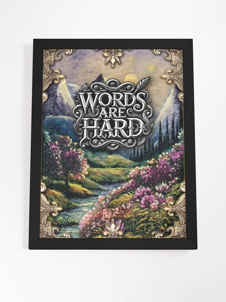 Words are Hard Framed Poster product image (20)