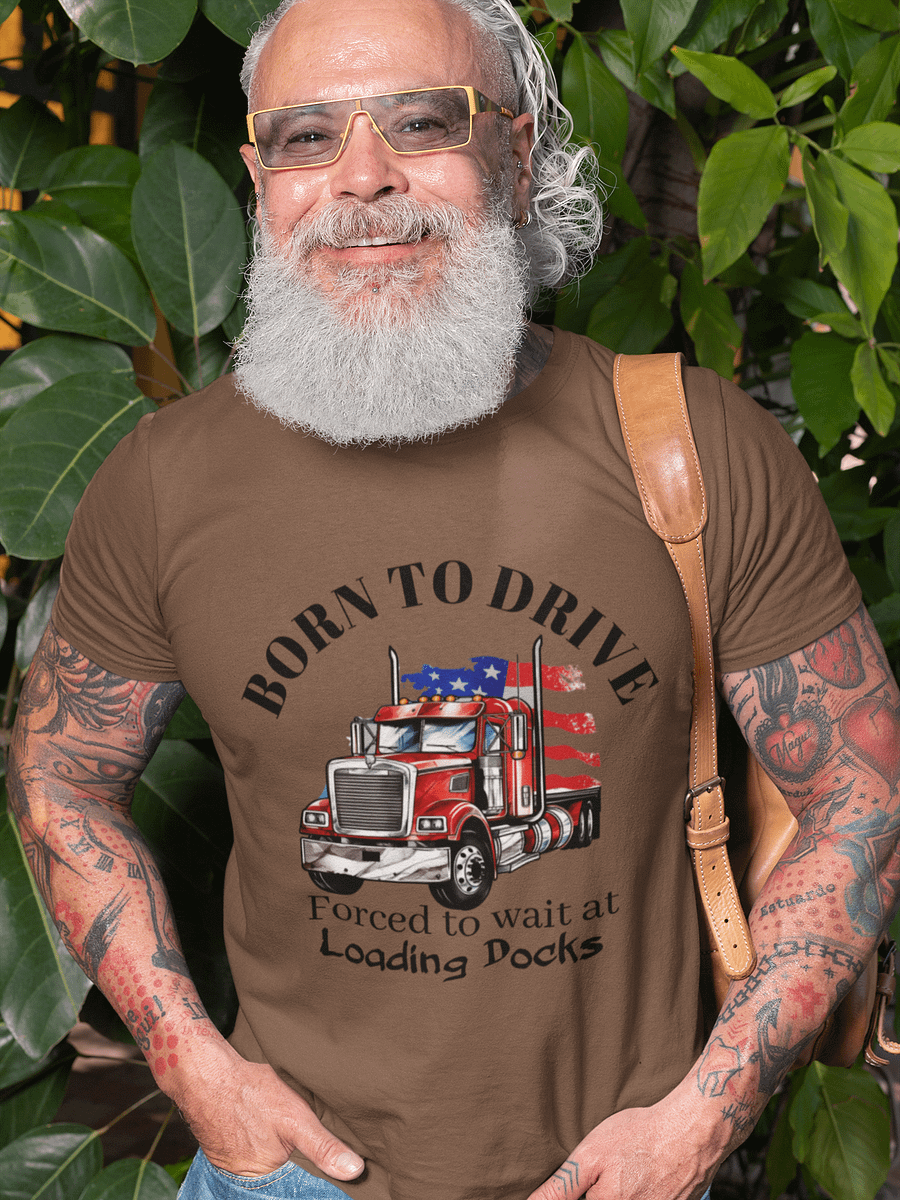 Patriotic Semi-Truck Flag Tee product image (1)