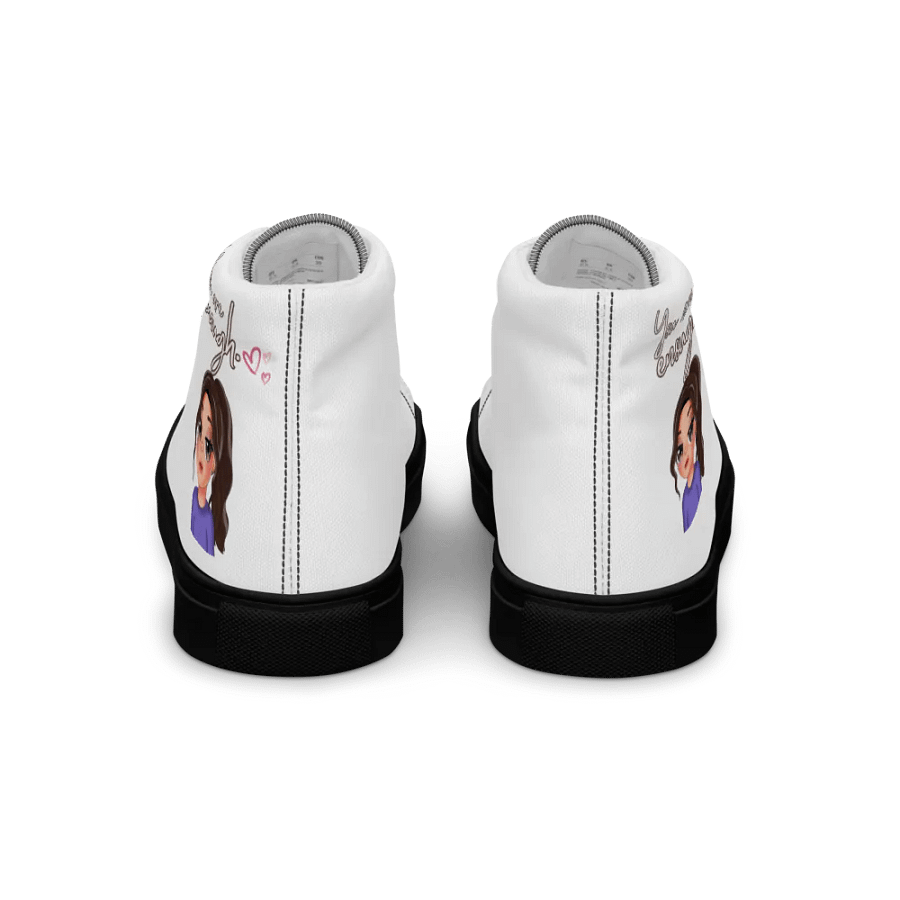 You Are Enough - Women's High Top Canvas Shoes product image (3)