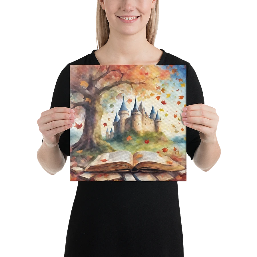 Open Book And Castle Watercolour Wall Art product image (2)