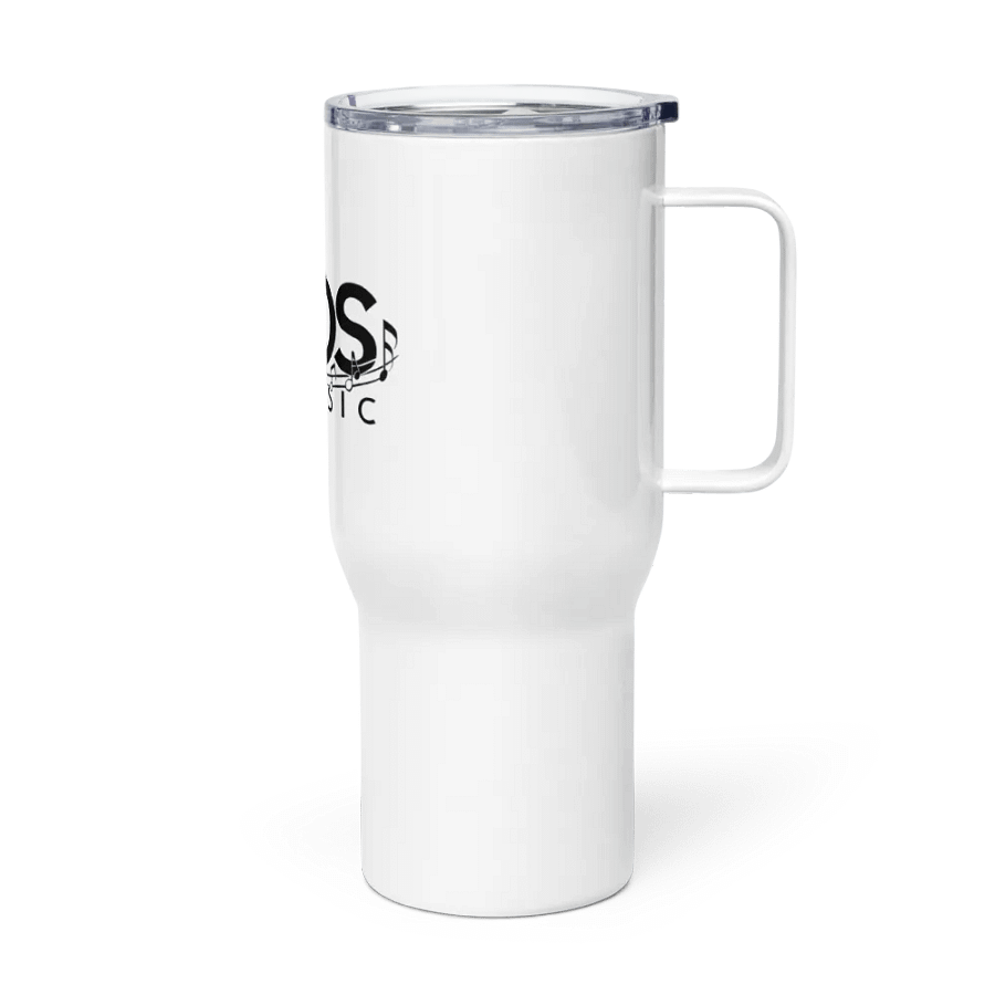TDS Music 25oz Insulated Stainless Steel Travel Mug with Handle - White, Exclusive Design product image (3)