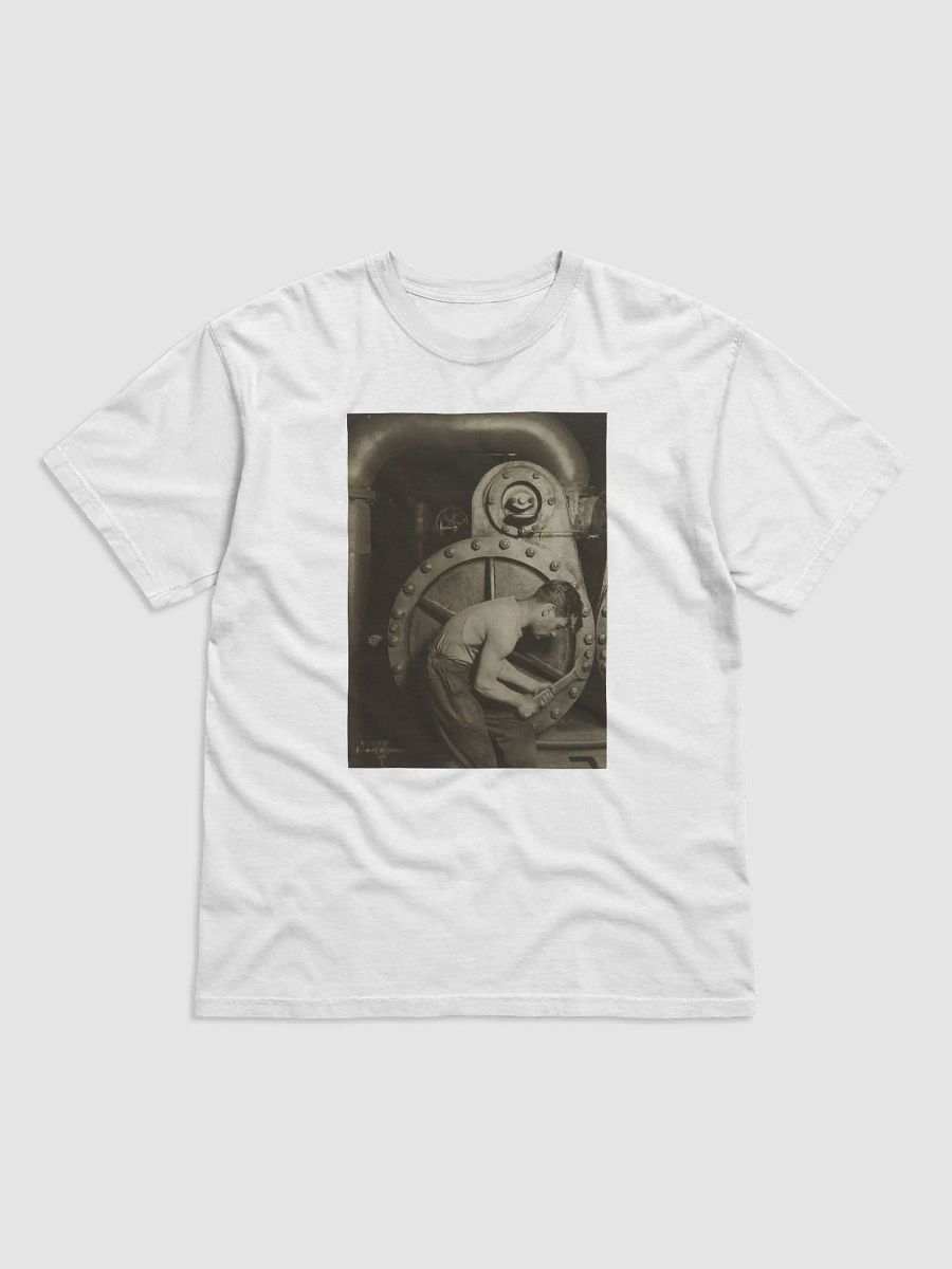 Steamfitter or Mechanic and Steam Pump by Lewis W. Hine (1921) - T-Shirt product image (1)