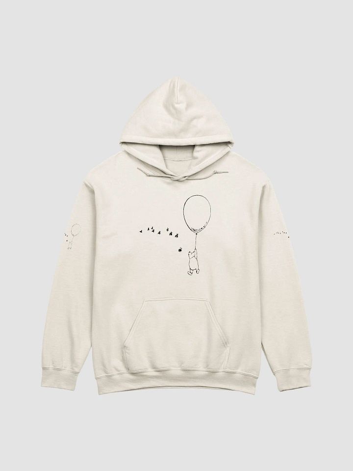 Pooh Bear Floating with the Bees Adult Hoodie product image (2)