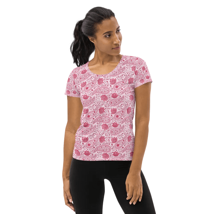 Rosewater Paisley | Women's Athletic T-Shirt product image (1)