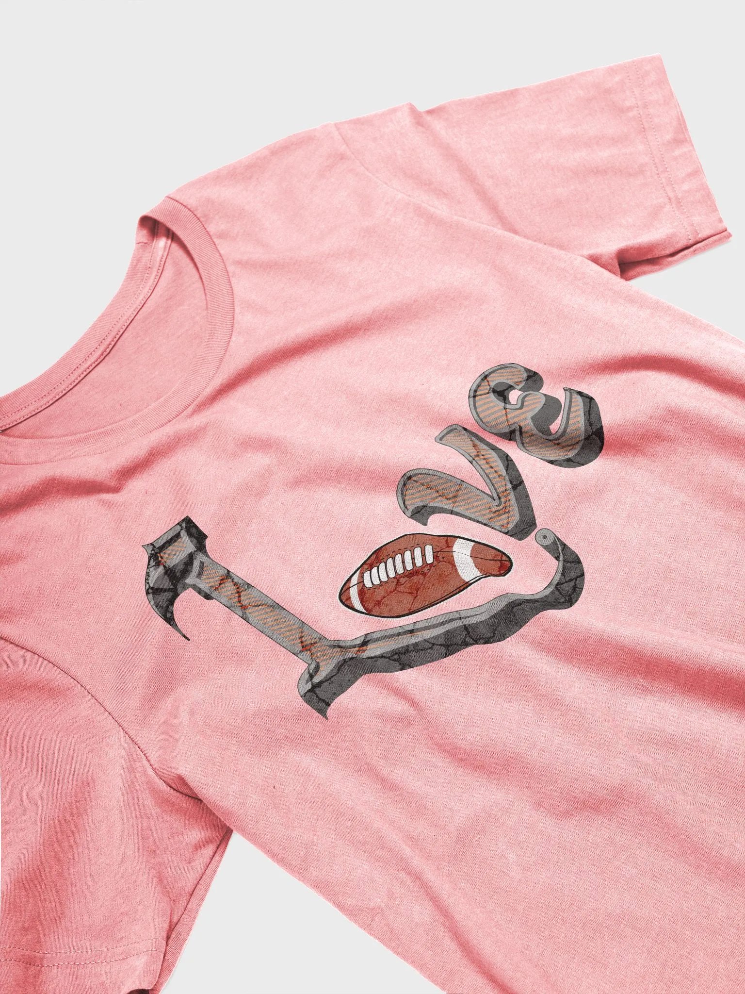Love Football Textured T-Shirt product image (2)