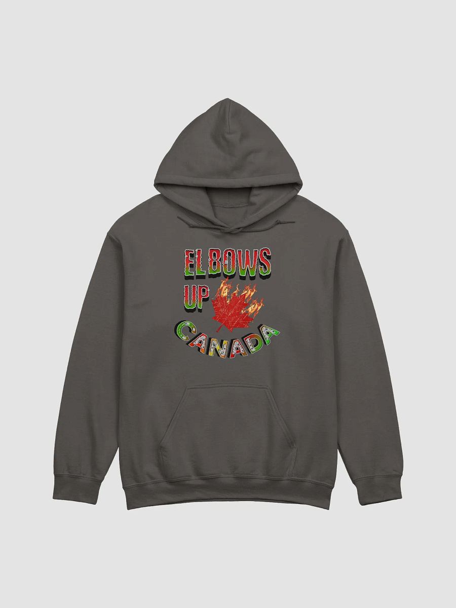 Elbows Up Canada Fiery Maple Leaf Classic Hoodie product image (3)