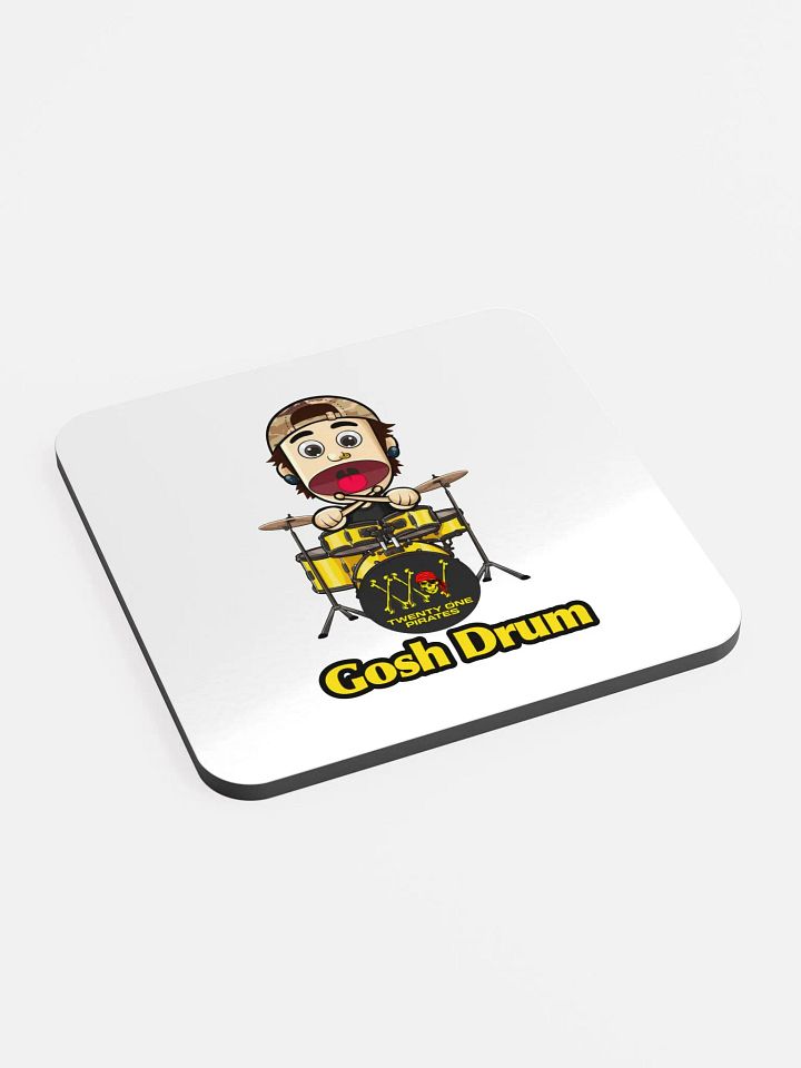 Gosh Drum Glossed Cork Coaster product image (2)