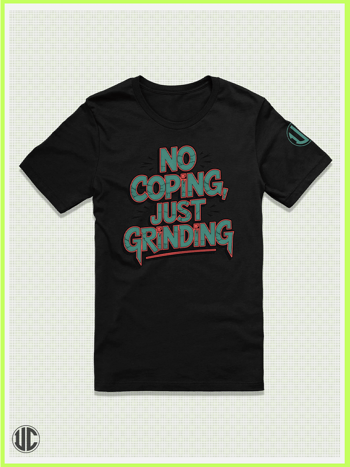 No Coping, Just Grinding – Skate Graphic T-Shirt product image (1)