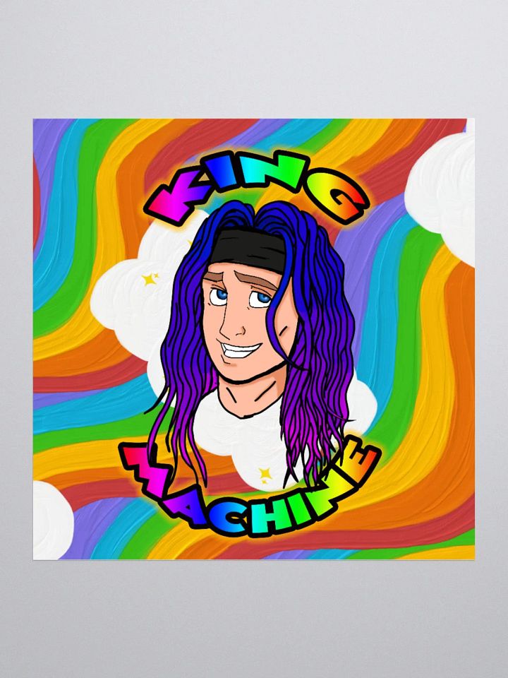 Rainbow King cloud sticker product image (3)