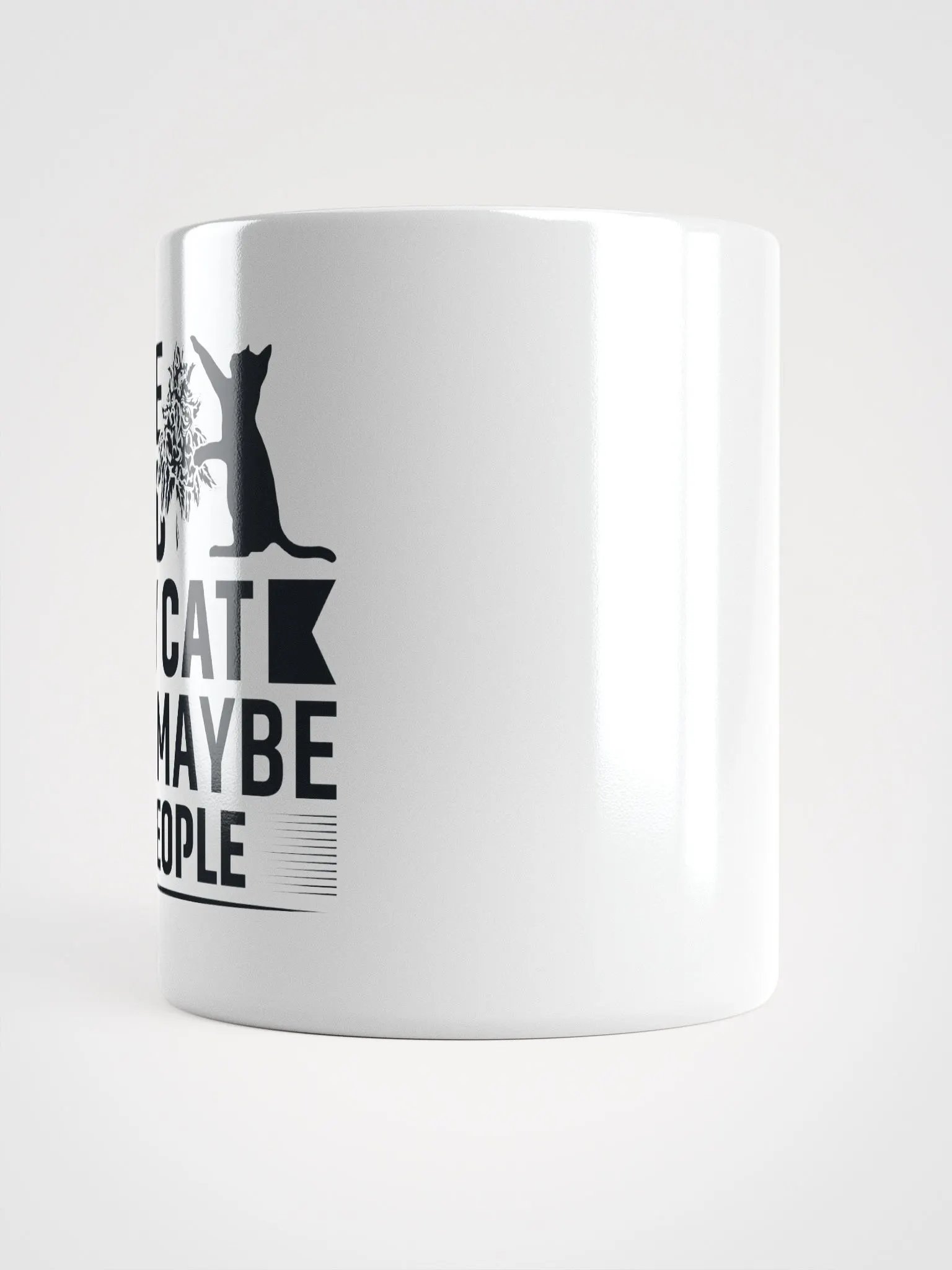 I Like Weed, My Cat & Maybe 3 People - White Mug product image (3)
