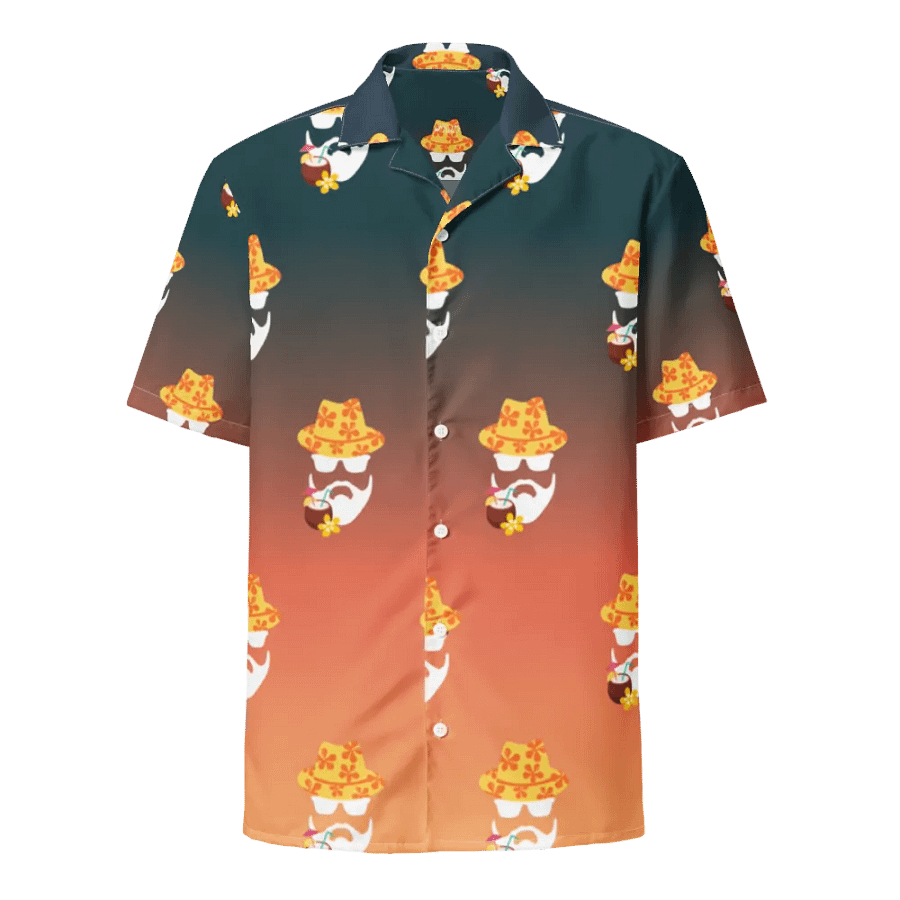 The Jon Hawaiian Shirt- Green/Orange product image (1)