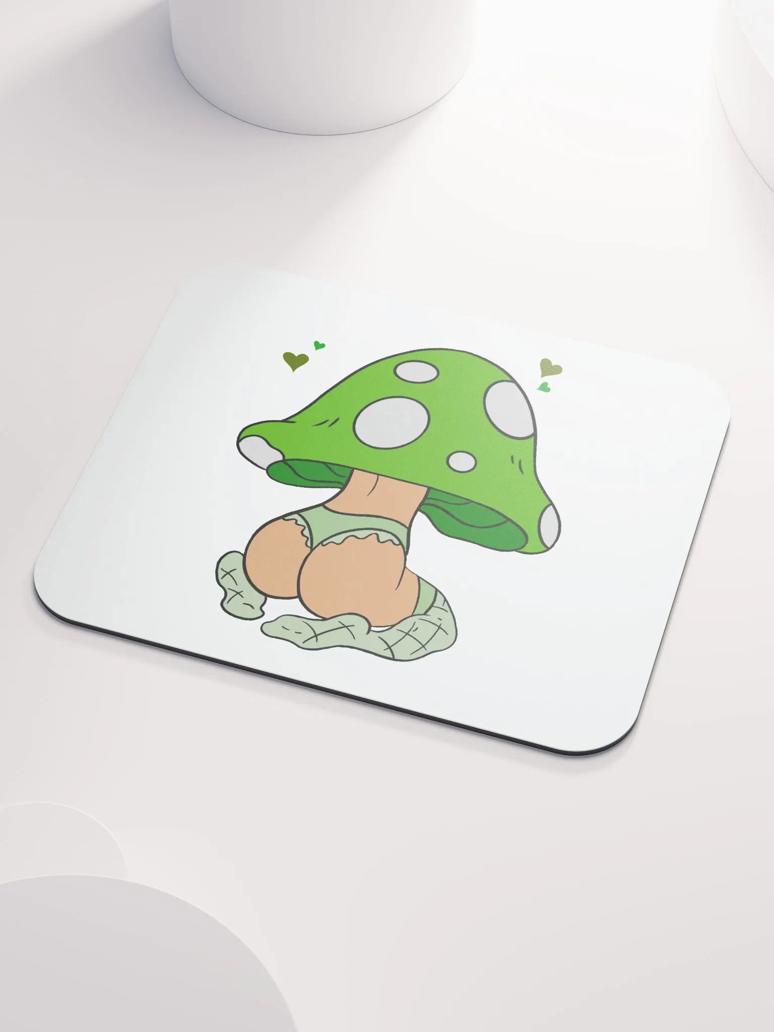 Mushroom baddie Desk Mat - Green product image (3)