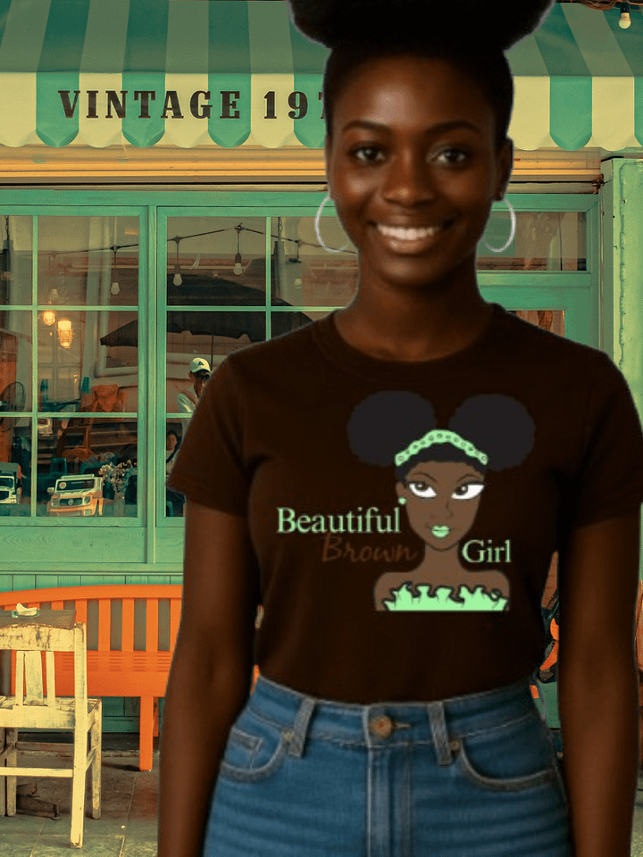 Beautiful Brown Girl Chocolate Women's Tee product image (1)