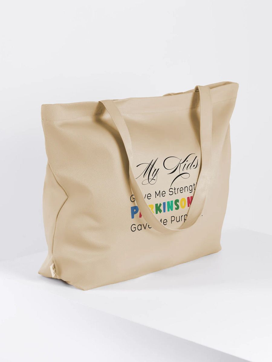 My Kids Gave Me Strength, Parkinson’s Gave Me Purpose Parkinson. Eco Tote Bag product image (2)