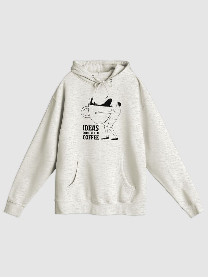 Ideas Come After Coffee Hoodie – Premium Midweight Unisex Fleece Pullover product image (1)