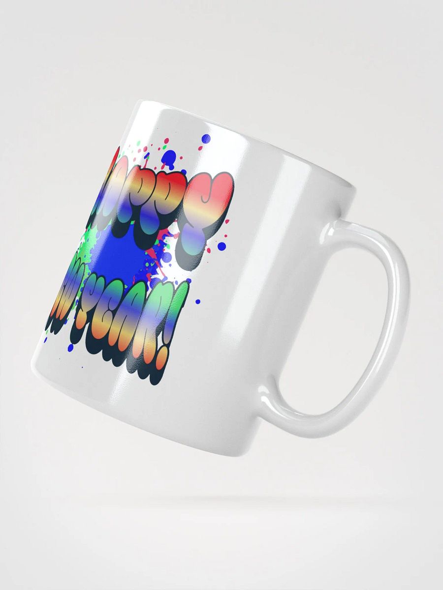 Happy New Years - Colorful Graffiti Design White Mug product image (16)