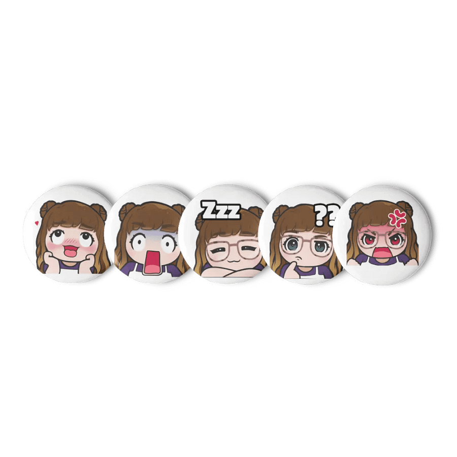 Set of 5 Pins of KT Faces product image (1)