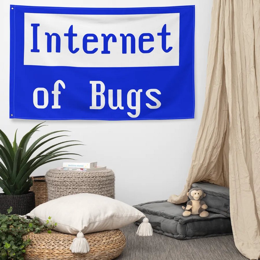 Internet Of Bugs Flag product image (5)