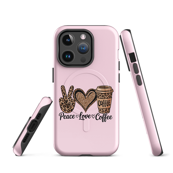 Peace, Love, Coffee MagSafe® iPhone Case product image (5)