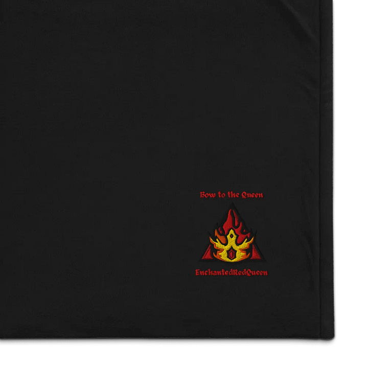 Bow to the Queen Embroidered Premium Blanket product image (1)