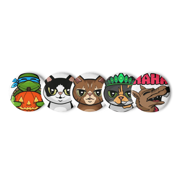 Ninja Fam Set 2 of Pin Buttons product image (1)
