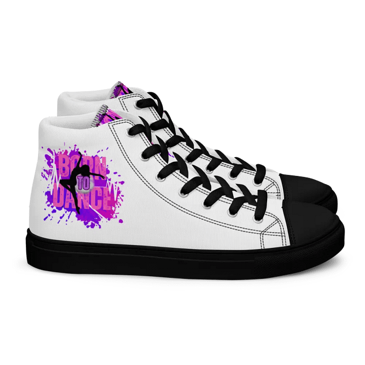 Retro Born to Dance Splash Her Silhouette High Tops product image (2)