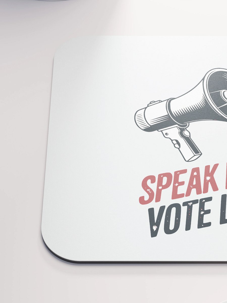 Speak Boldly Vote Loudly Megaphone Art mouse pad product image (6)