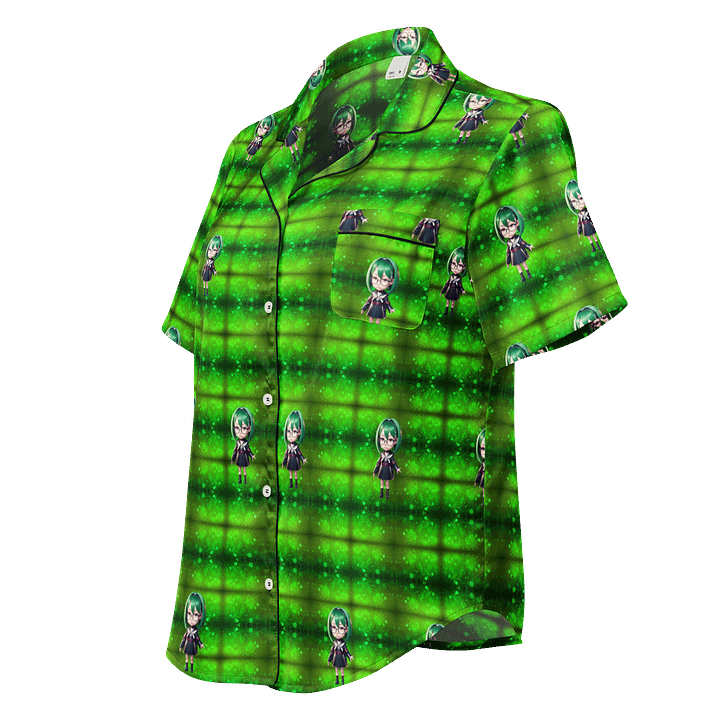 (Green CHIBI) K Women's Short Sleeve Pajama Top product image (1)