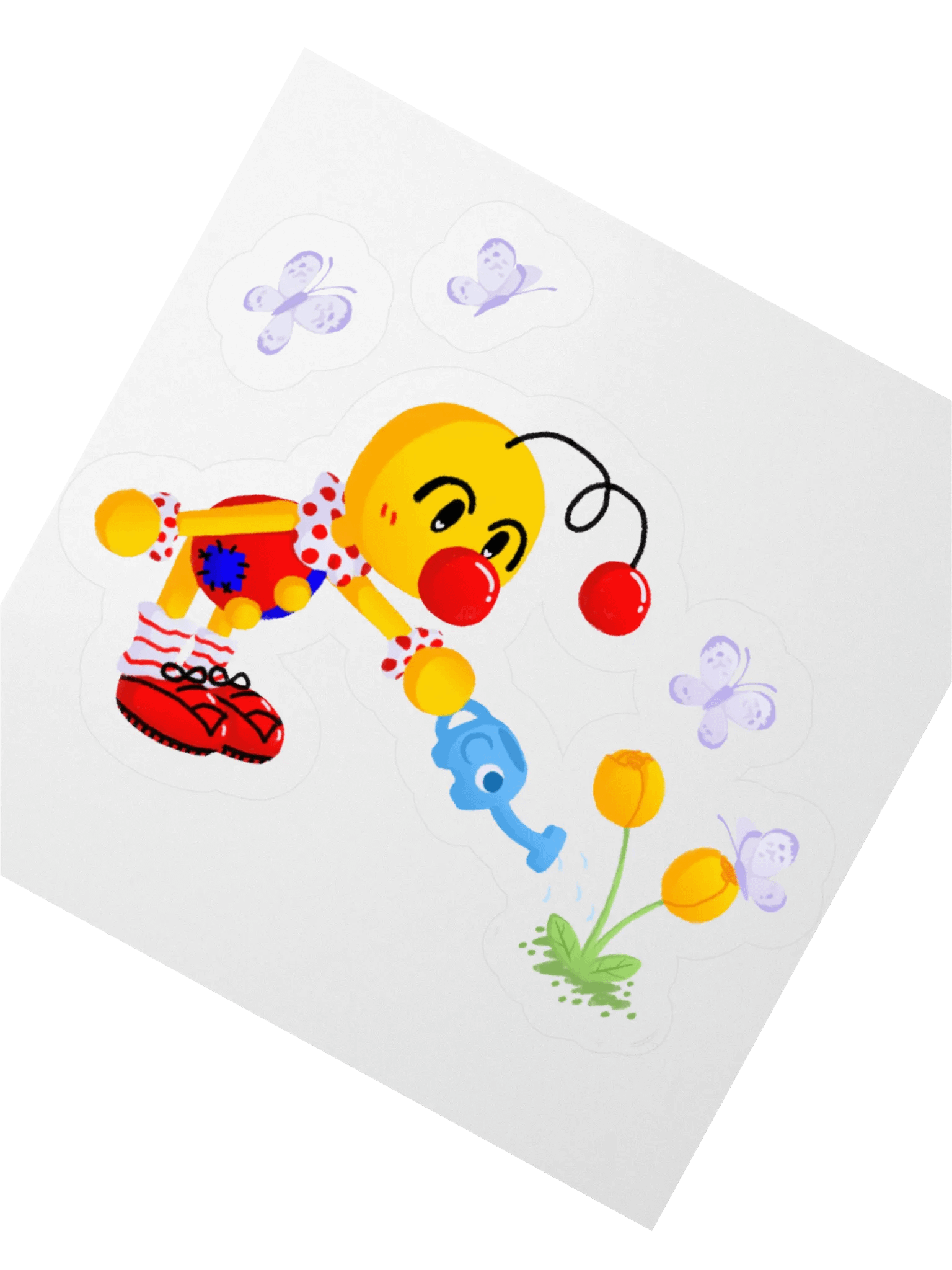 Boyoyoing Watering Tulips Shaded Sticker product image (2)