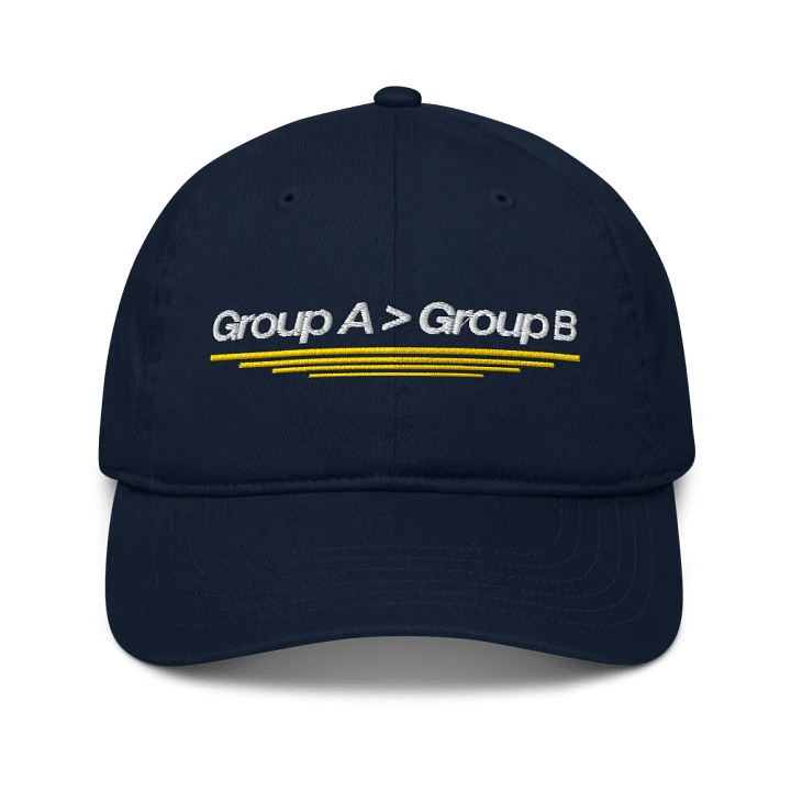 Group A was better than Group B Hat product image (1)