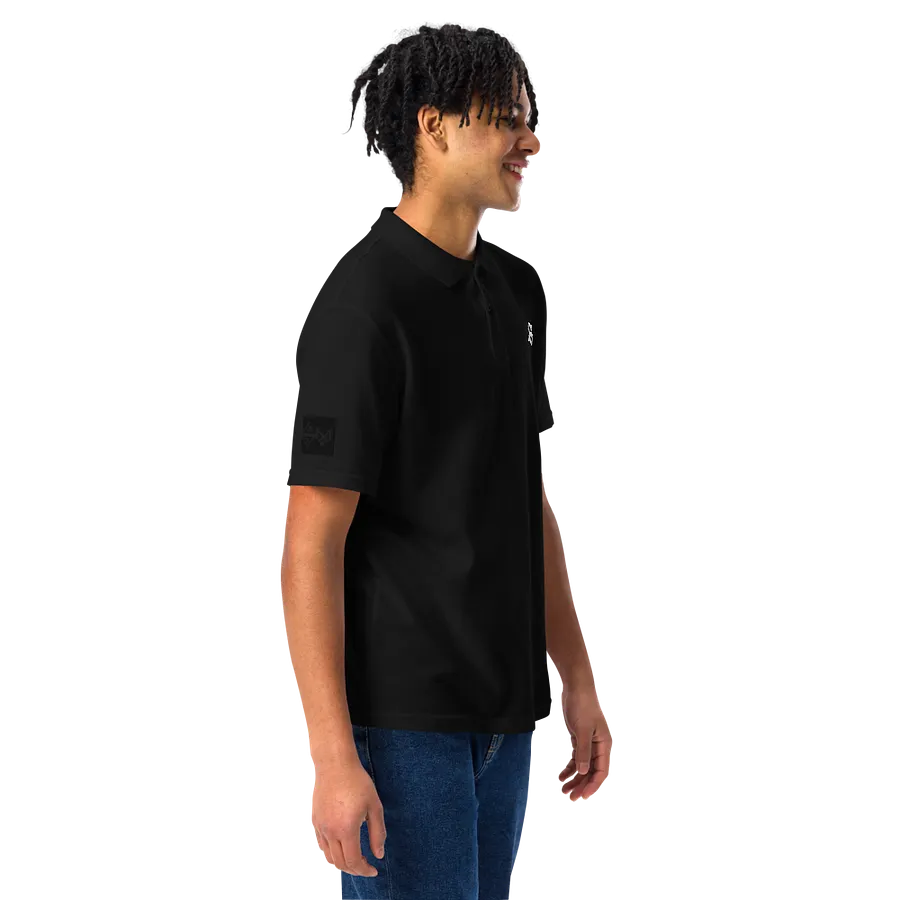 Black Gildan Unisex Pique Polo Shirt product image (4)