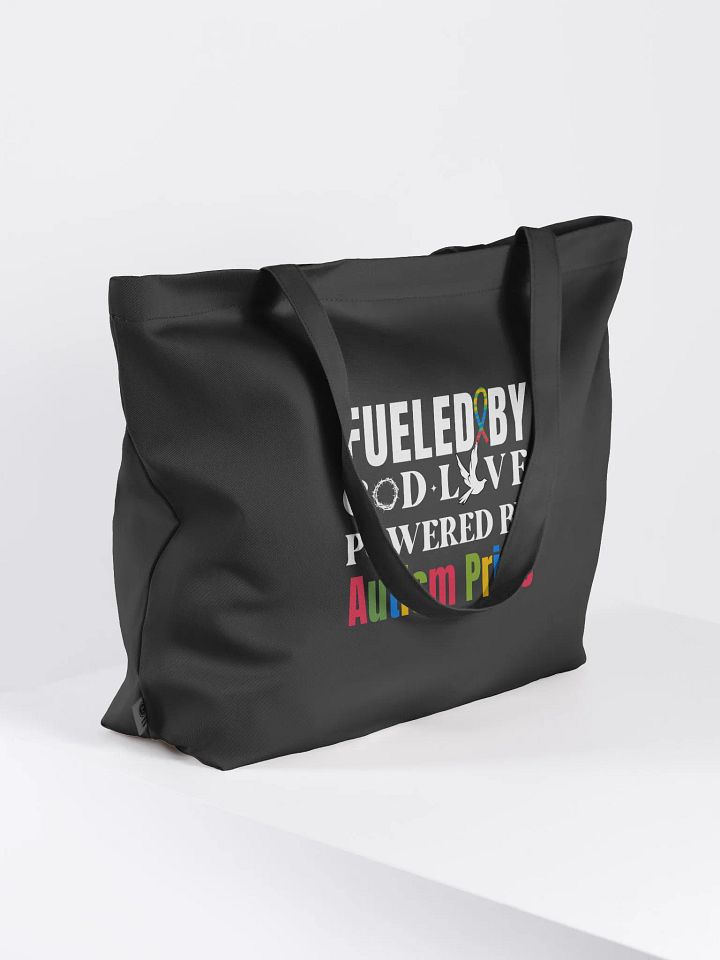 Fueled By God, Powered By Autism Pride, Autism Eco Tote Bag product image (2)