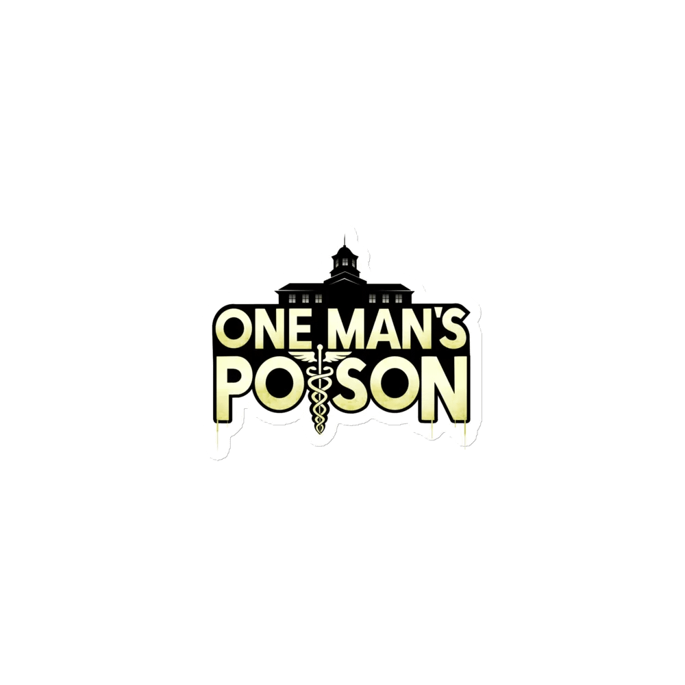 One Man's Poison Die-Cut Logo Magnet product image (1)