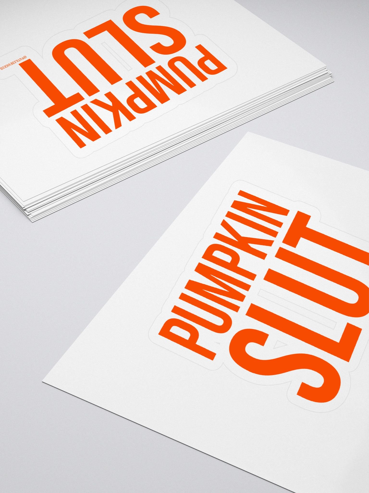 FUTILE DEVICE: PUMPKIN SLUT (STICKER) product image (4)