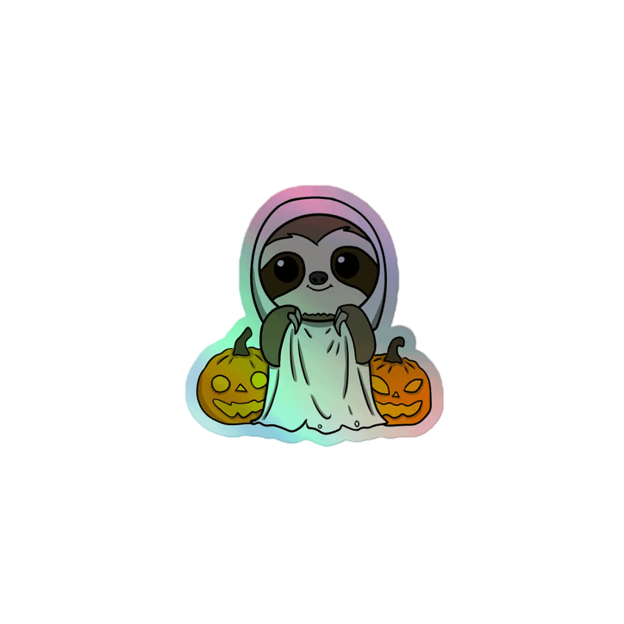 Holographic Sticker Sheet - Ghost product image (1)