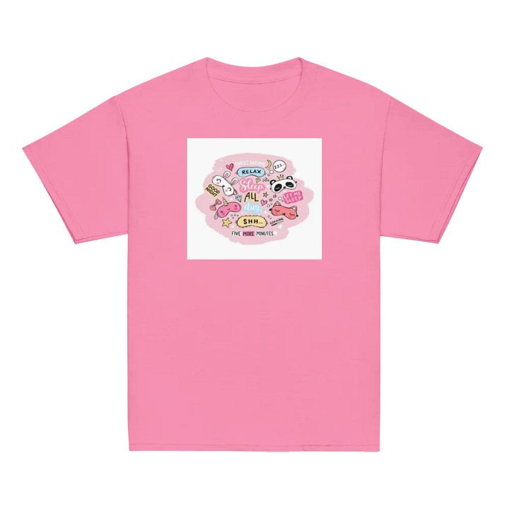 Kids Shirt Sleep Masks Red Background product image (2)