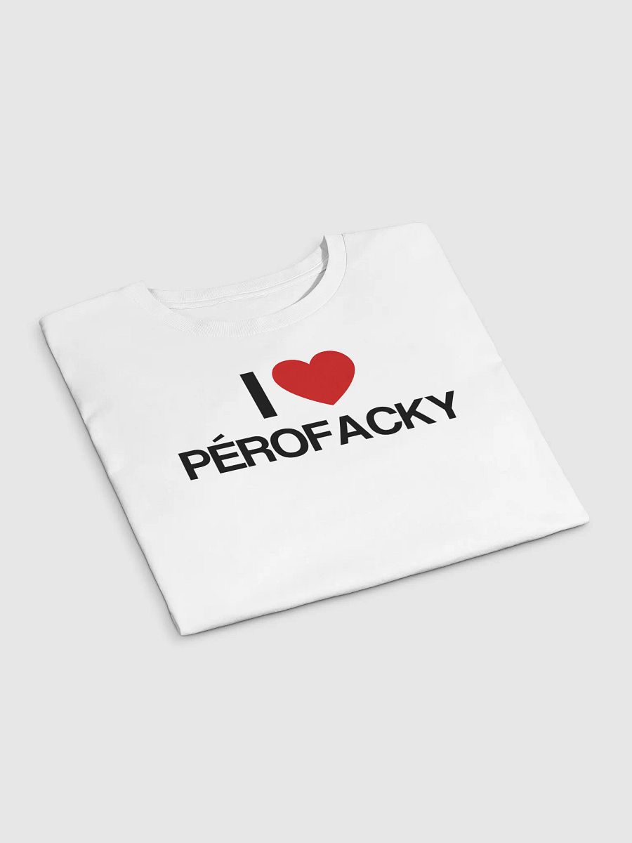 I ♥️ Perofacky Crop top white product image (3)