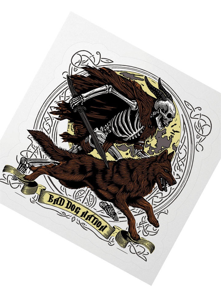Skeleton Warrior K9 Sticker product image (2)
