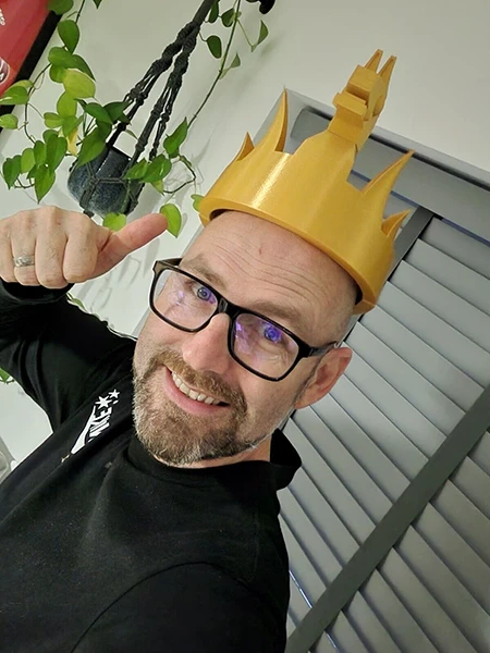 3D Printed Golden Fortnite Victory Crown product image (4)