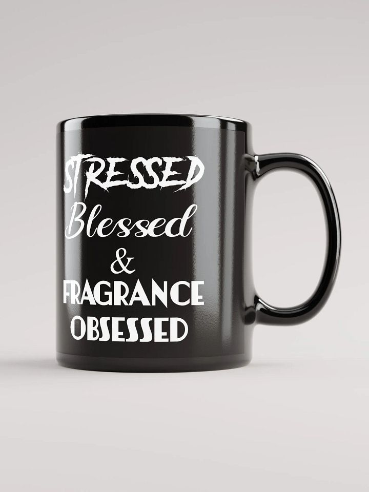 Stressed/Blessed Black Glossy Mug product image (1)