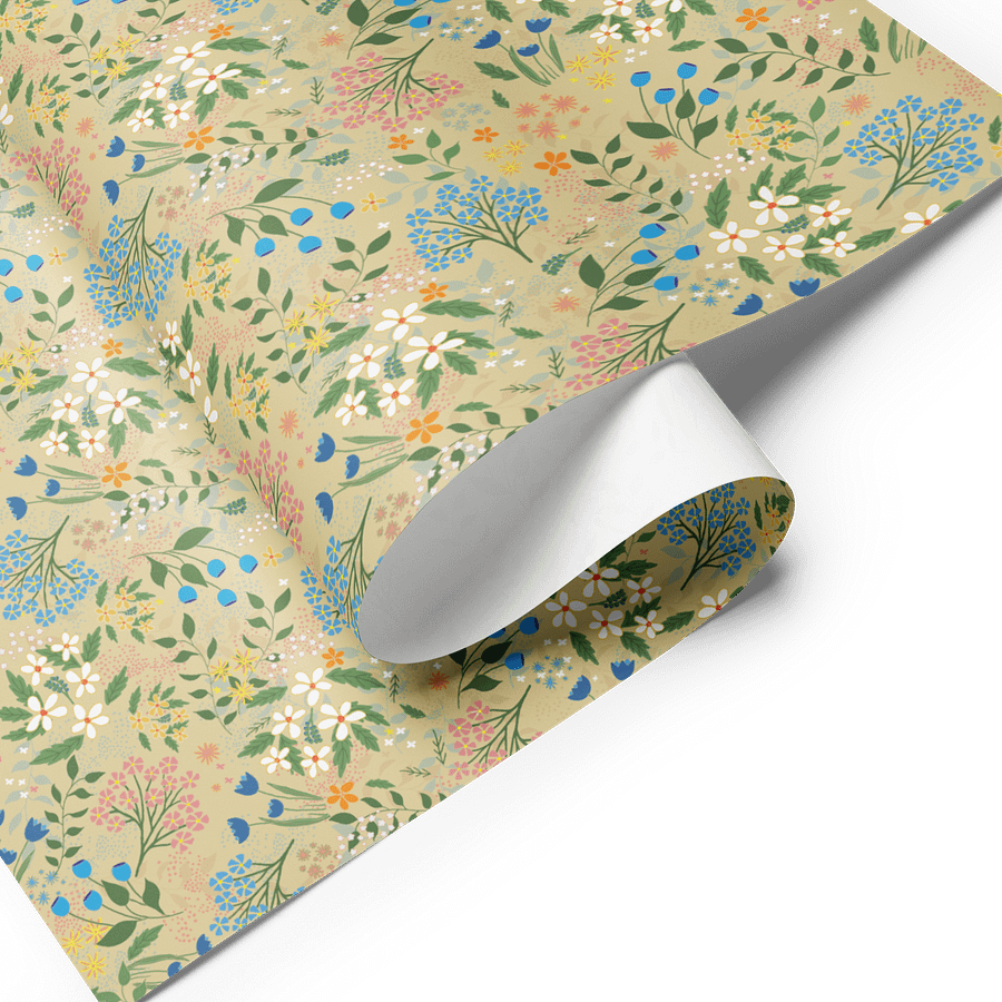 Bluebird Wrapping Paper Set 1 in Tan product image (5)