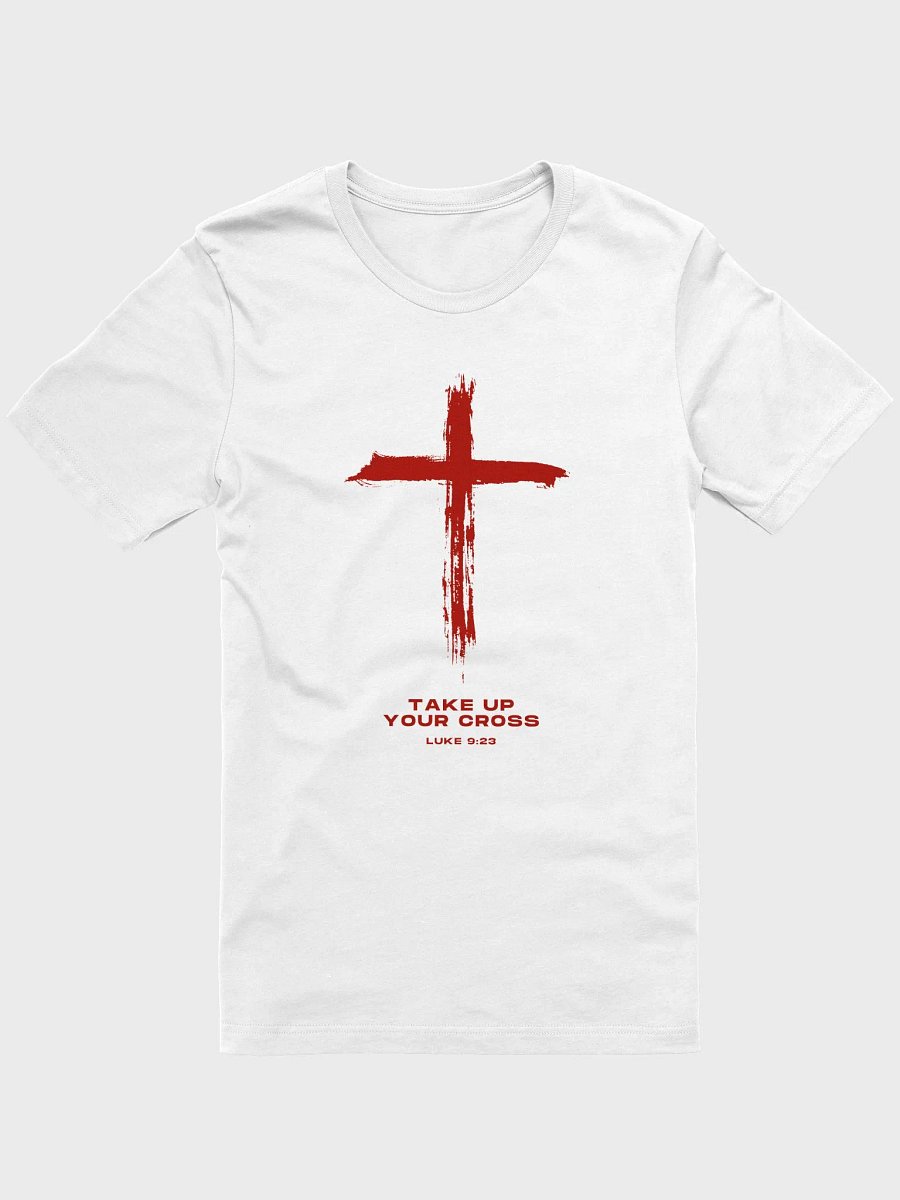 Take up Your Cross (Luke 9:23) - Red T-shirt product image (2)