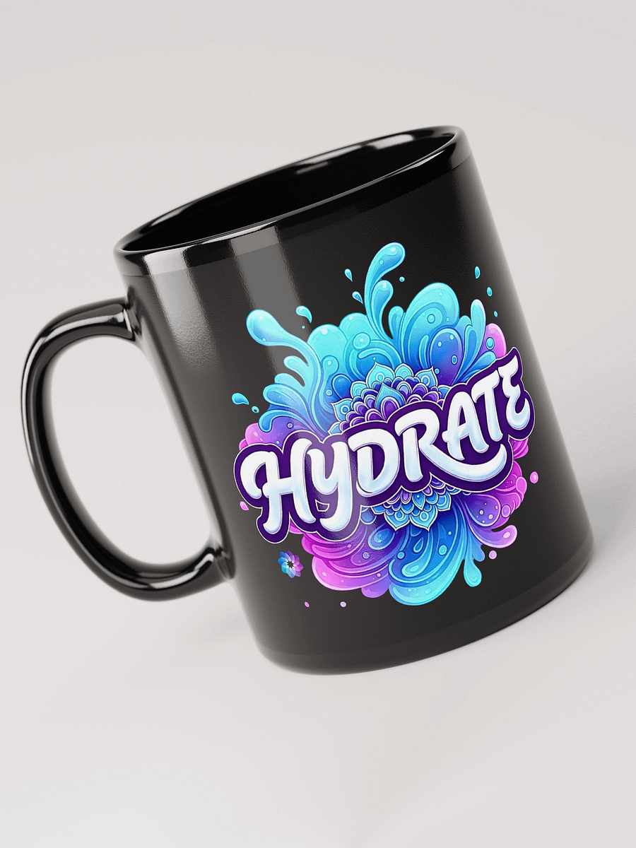 Hydrate Splash Black Mug product image (3)