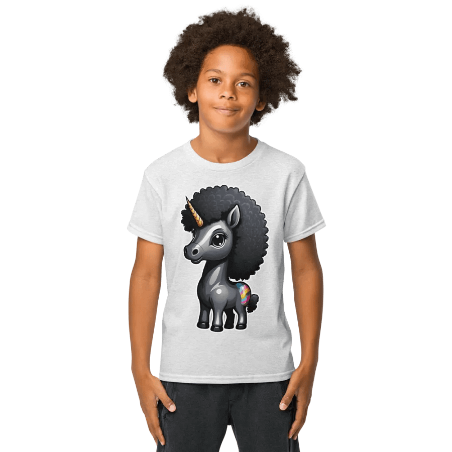 Black Unicorn Youth Sports Tee product image (6)
