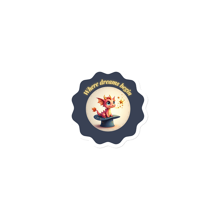 Where Dreams Begin - Cute Dragon Magnet product image (1)